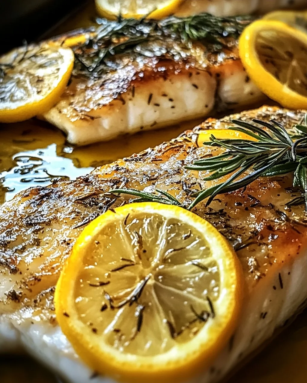 Ofenfisch mit Kräutern und Zitronen