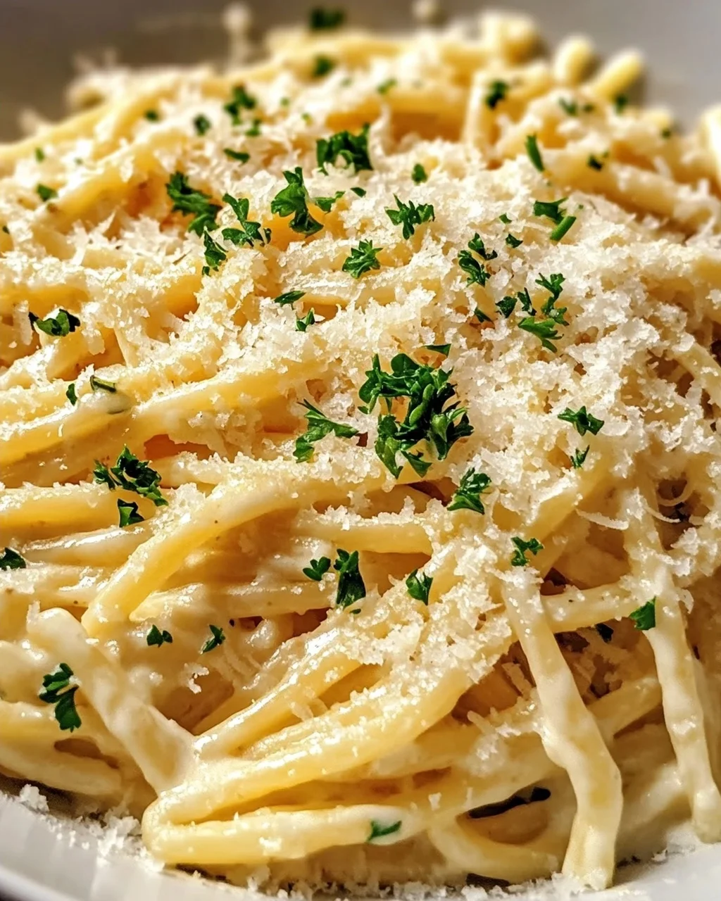 One Pot Cremige Knoblauch Pasta