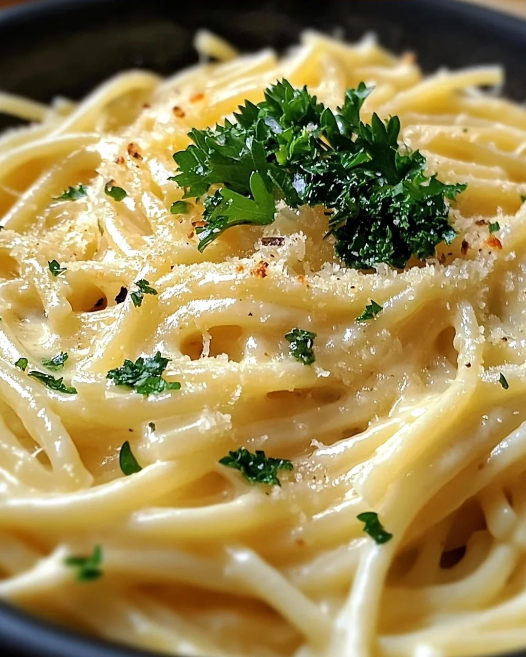 One Pot Knoblauch Käse Pasta