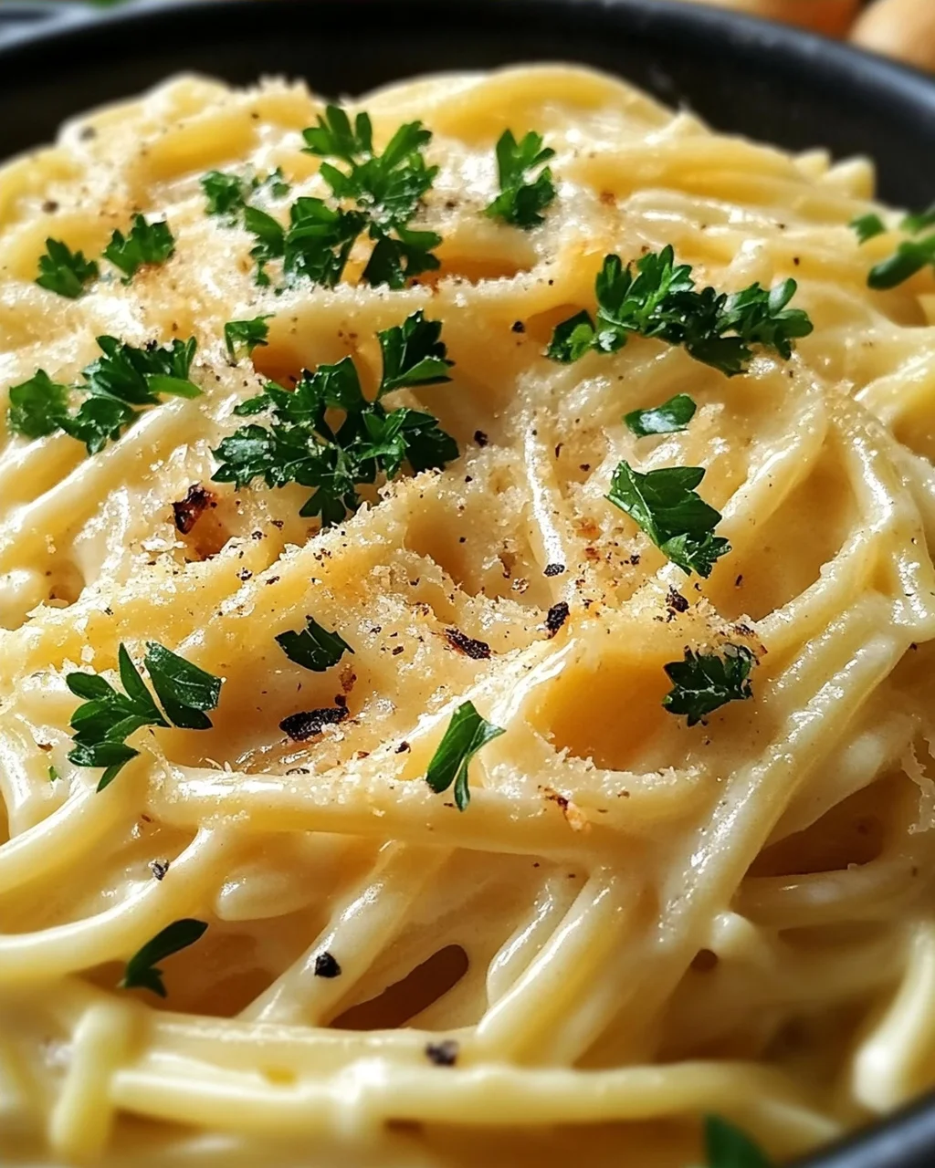 One Pot Knoblauch Käse Pasta