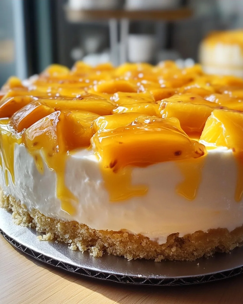 Pfirsich Maracuja Torte ohne Backen