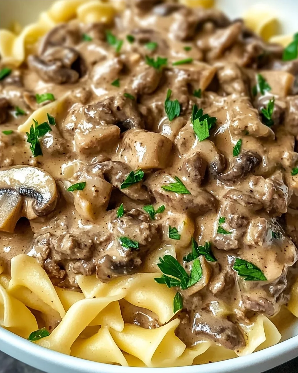 Rindfleisch Stroganoff für dein ideales Familienessen