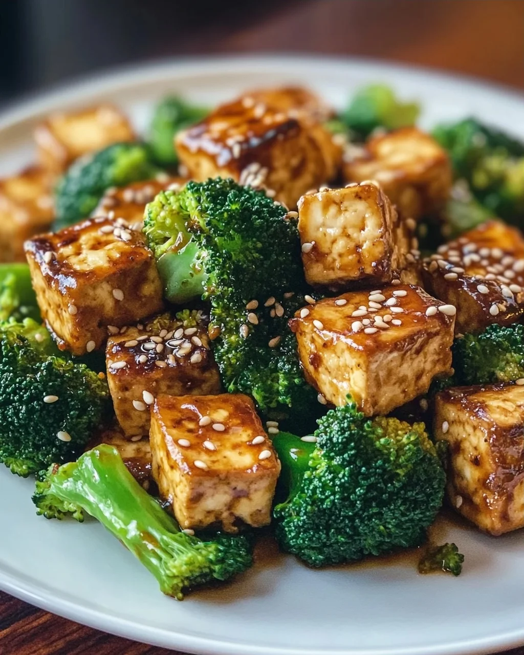 Schnelles Rezept: Gebackener Sesame Tofu & Brokkoli vom Blech
