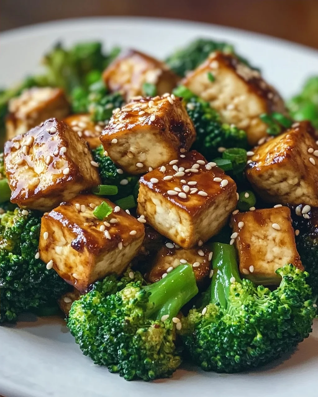 Schnelles Rezept: Gebackener Sesame Tofu & Brokkoli vom Blech