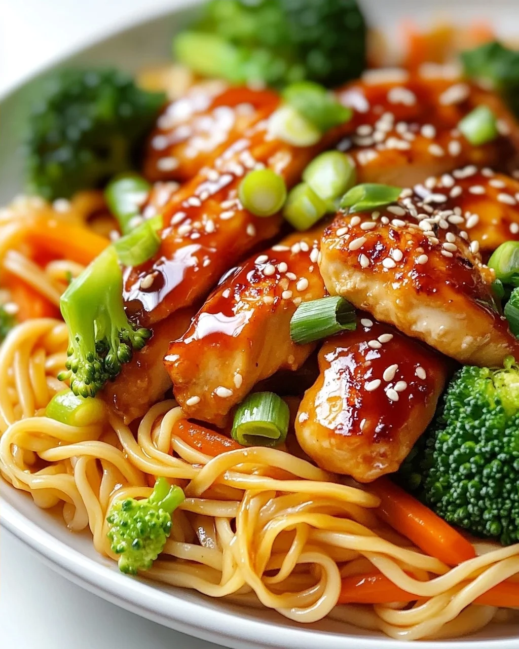 Sticky Garlic Chicken Noodles – Das ultimative Rezept!