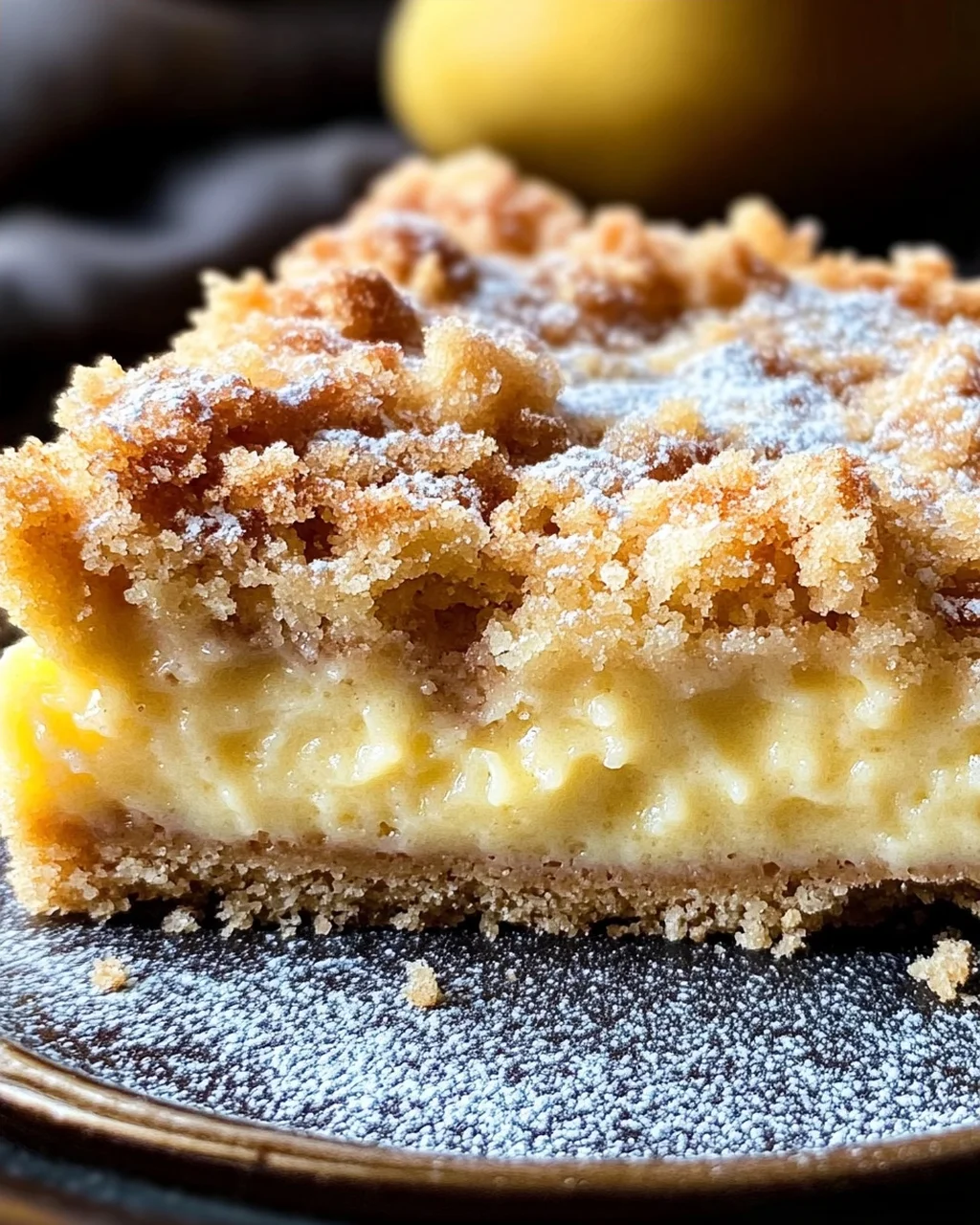 Streuselkuchen mit Pudding vom Blech