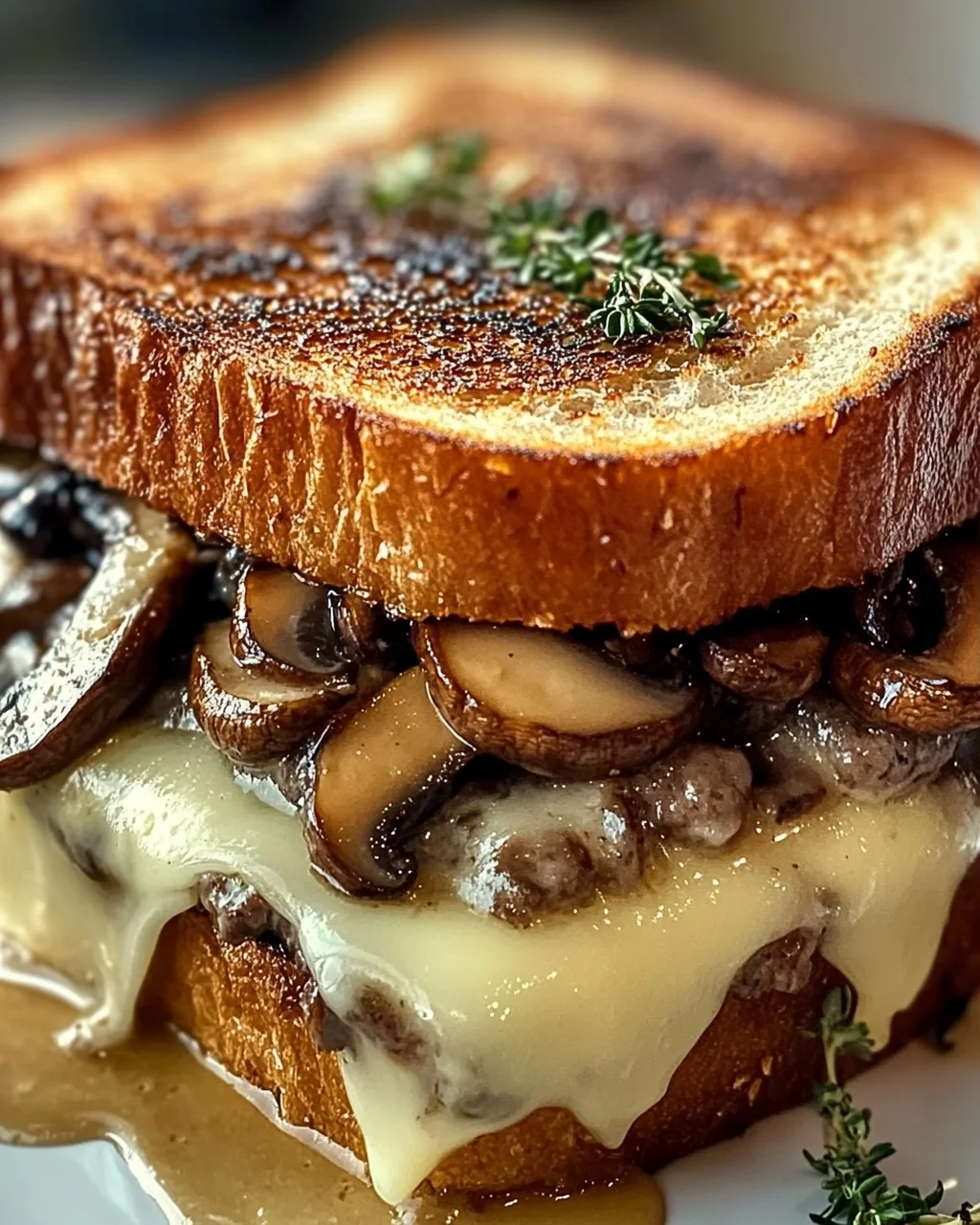 Swiss Mushroom Melt Sandwich: Das ultimative Rezept erleben!