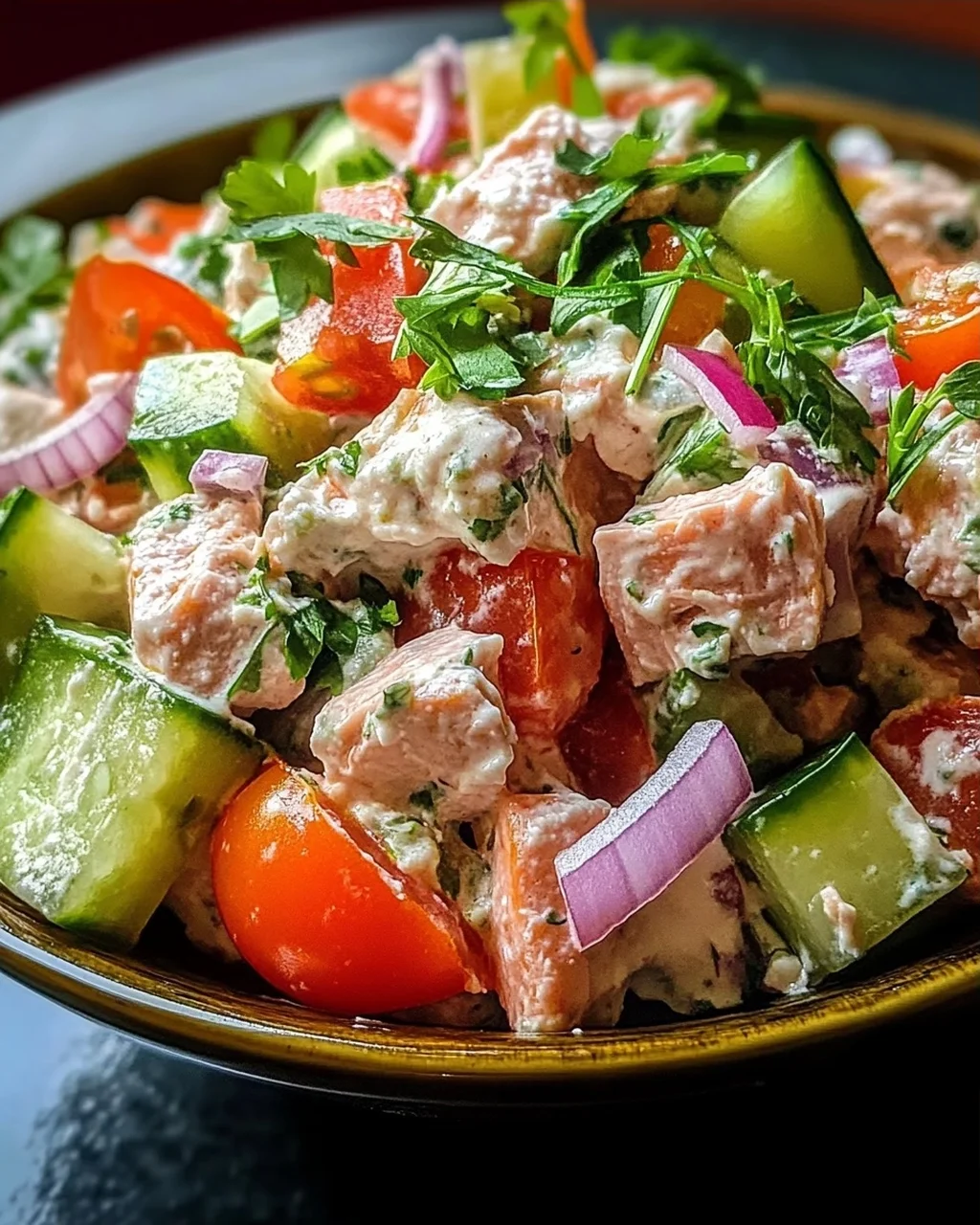 Thunfisch-Hüttenkäse-Salat