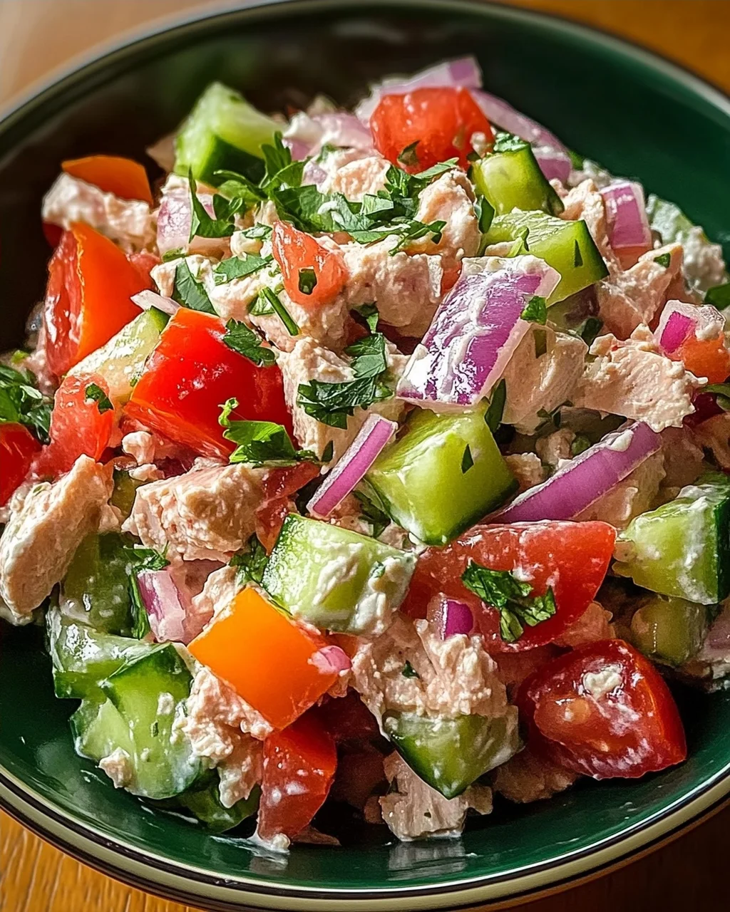 Thunfisch-Hüttenkäse-Salat