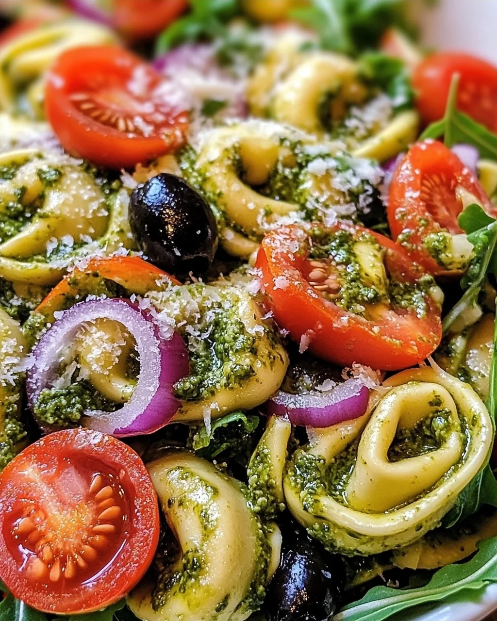 Tortellini-Salat mit Pesto