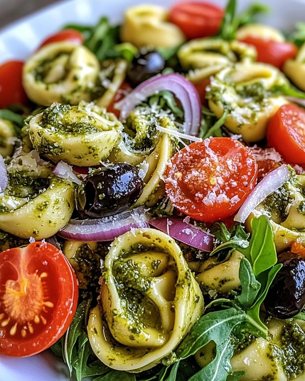Tortellini-Salat mit Pesto