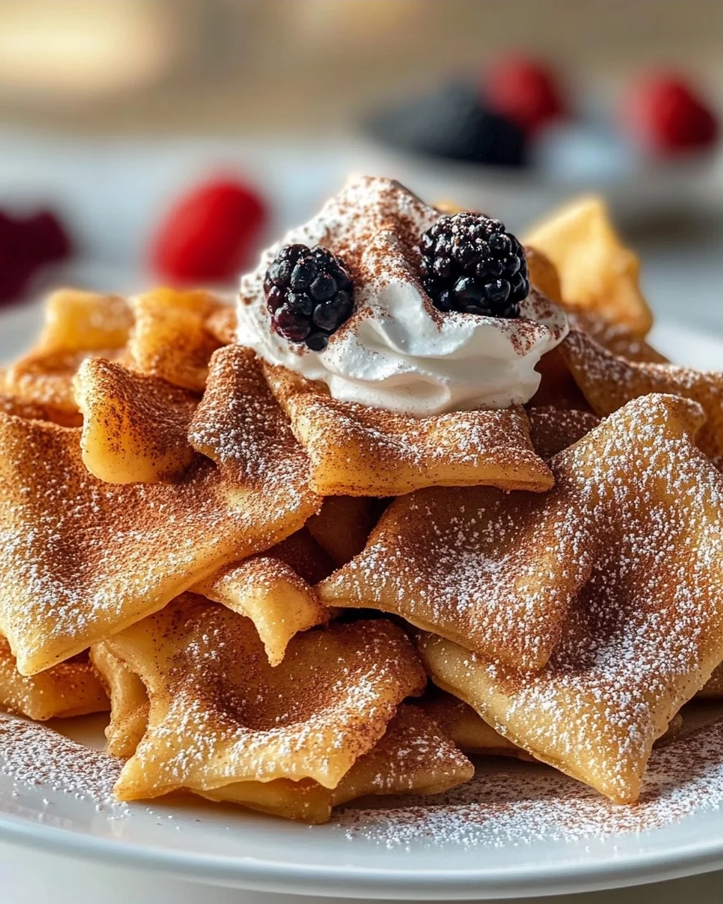 Zimtige Pasta Chips