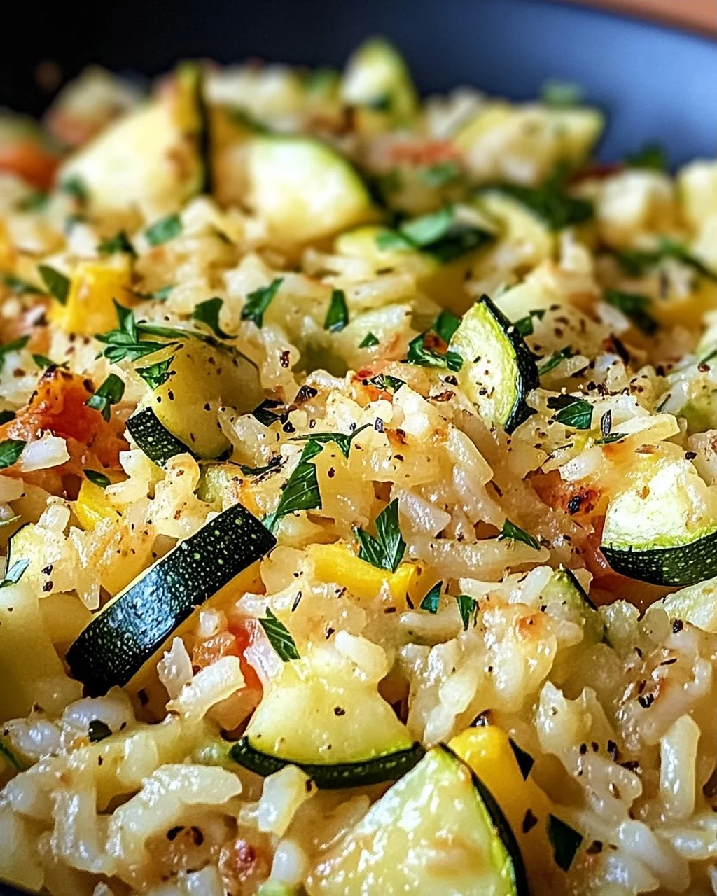 Zucchini-Reis-Pfanne