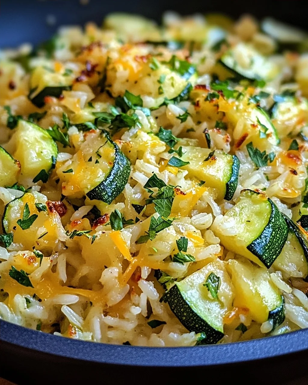 Zucchini-Reis-Pfanne